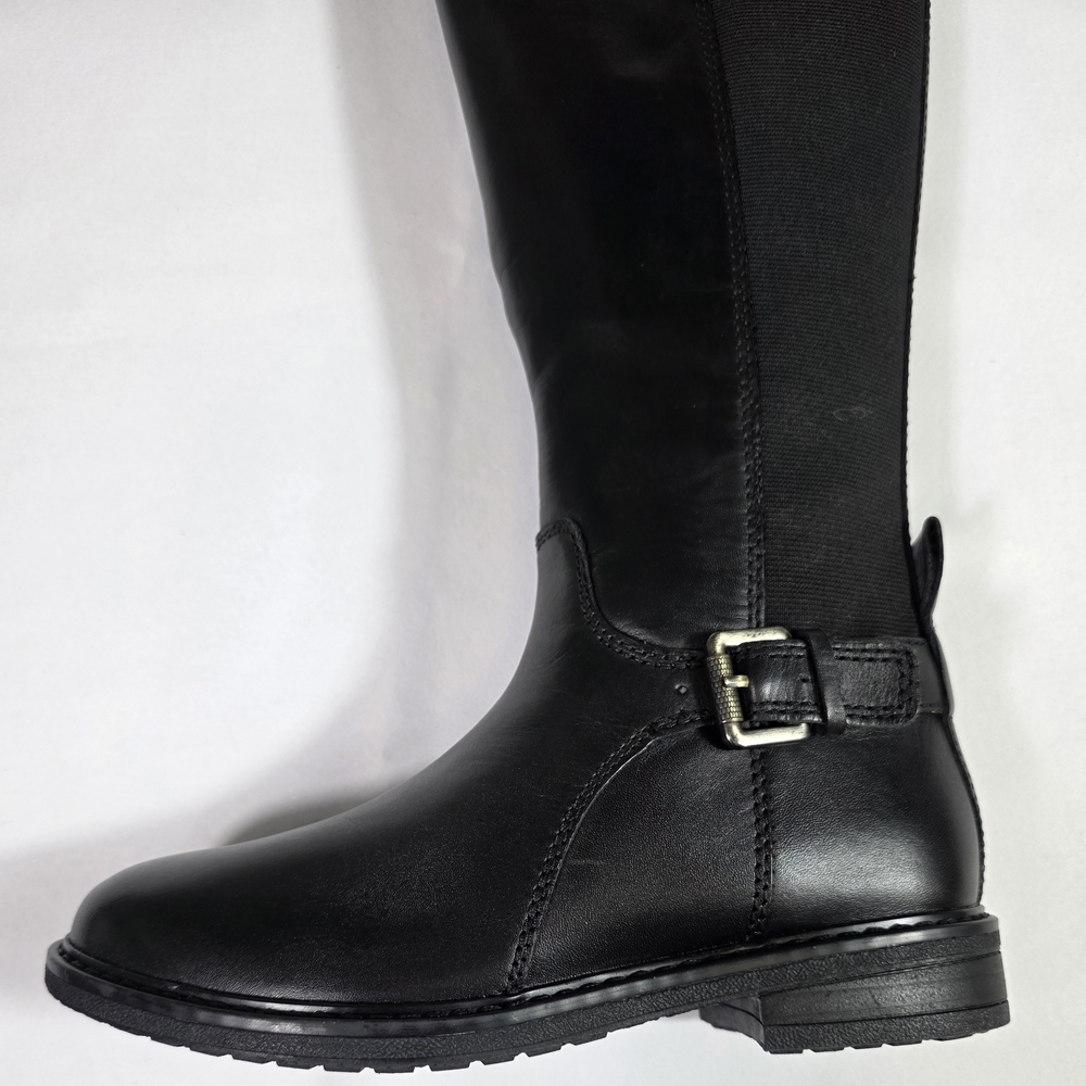 Easy Spirit Jackie Riding Boots Black Leather Women’s Size 5.5M Buckle Knee High - Picture 5 of 7